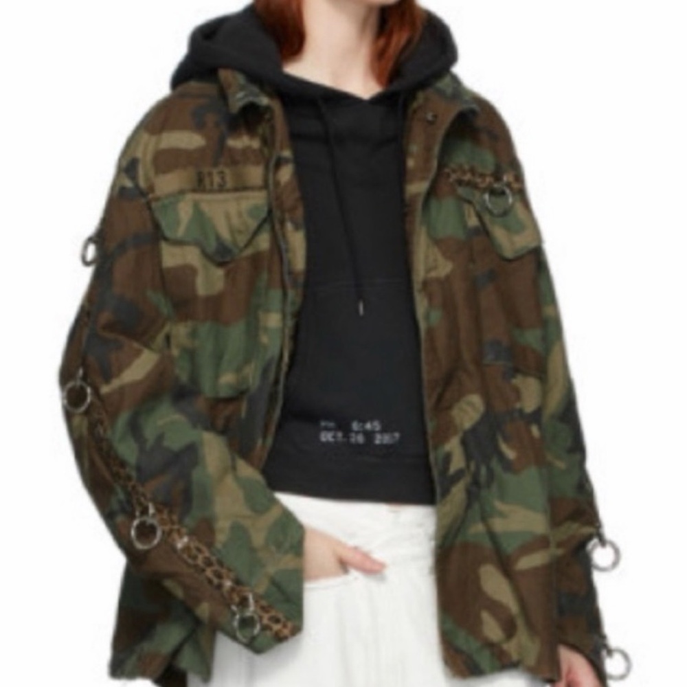 R13 Refurbished Camo O-Ring M-65 Field Jacket
